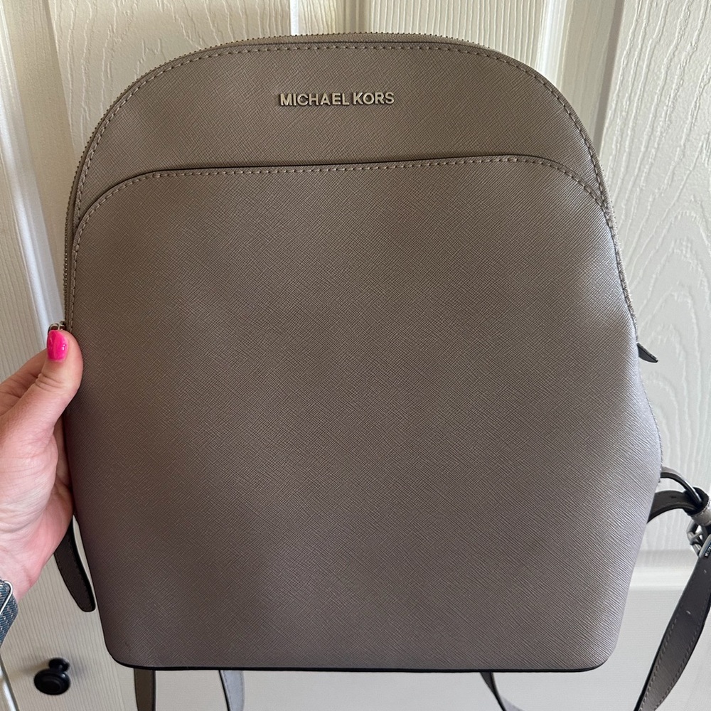 Michael Kors Taupe Backpack